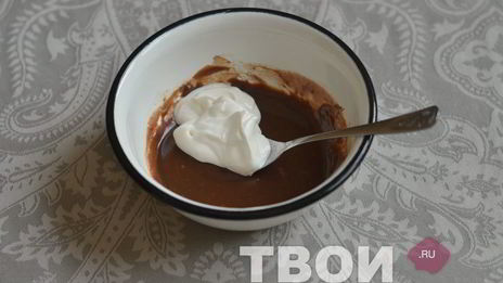 кекс с шоколадным ганашем