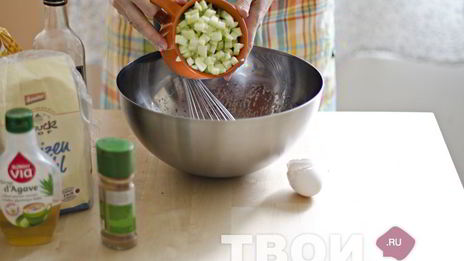 кексы из цельнозерновой муки с яблоками и пеканом