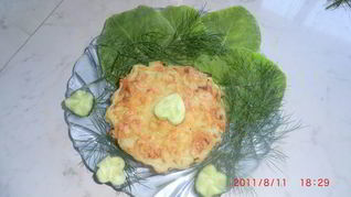 Кексы картофельные с грибами