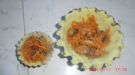 кексы картофельные с грибами