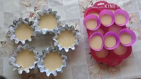 кексы с повидлом внутри