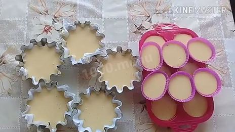 кексы с повидлом внутри