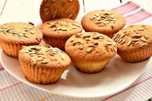 Кексы с семечками подсолнуха