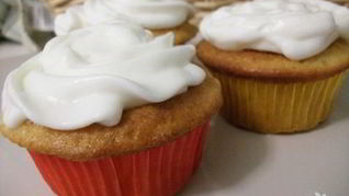 Кексы с яблочной начинкой