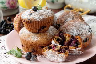 Кексы со смородиной