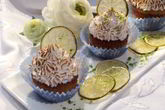 Лаймовые капкейки с цитрусовым курдом