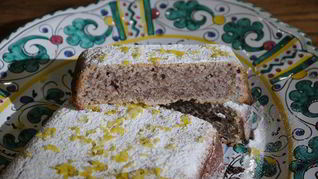 Лимонно-имбирный кекс с орехами пекан