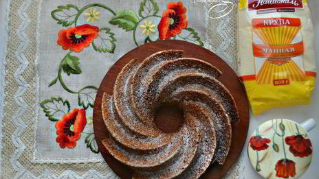 маковый кекс на манке с ароматом апельсина