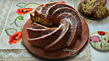 маковый кекс на манке с ароматом апельсина