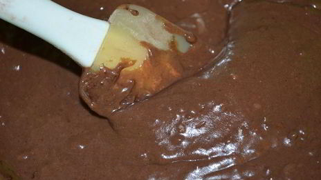 очень шоколадные кексы с творожным центром