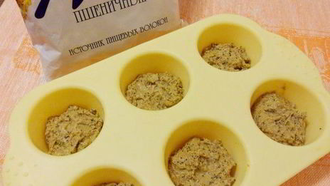 полезные кексы с отрубями