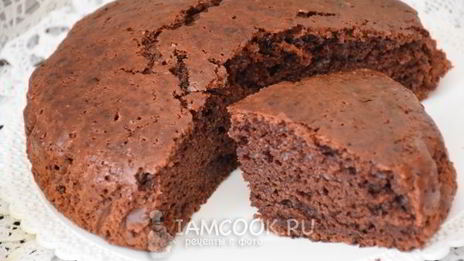 шоколадный кекс на кефире без яиц