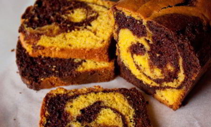 Рецепт тыквенно-шоколадного мраморный кекс