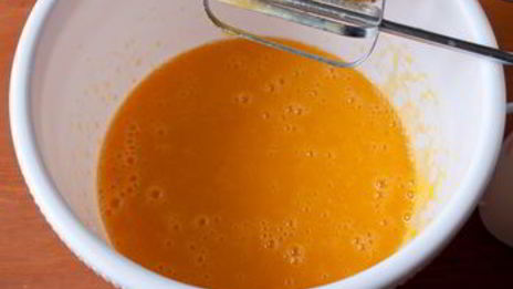 тыквенно-шоколадный мраморный кекс