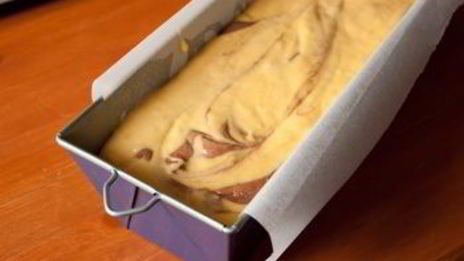 тыквенно-шоколадный мраморный кекс