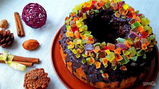 Вкусный рождественский кекс