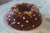 Вкусный шоколадно-ореховый кекс