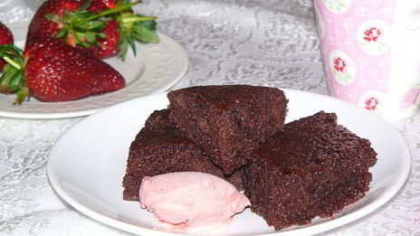 влажный кекс с какао