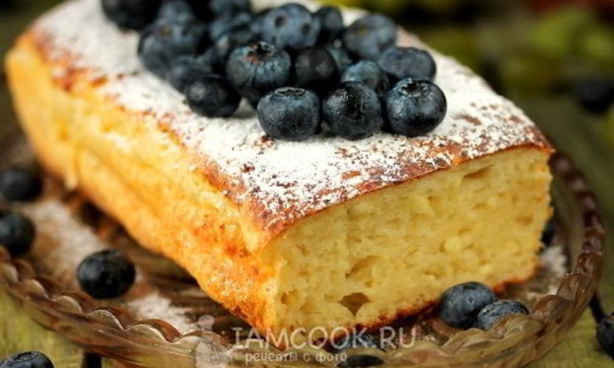 Рецепт влажного творожного кекса