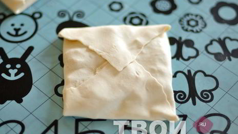 хачапури из слоеного теста