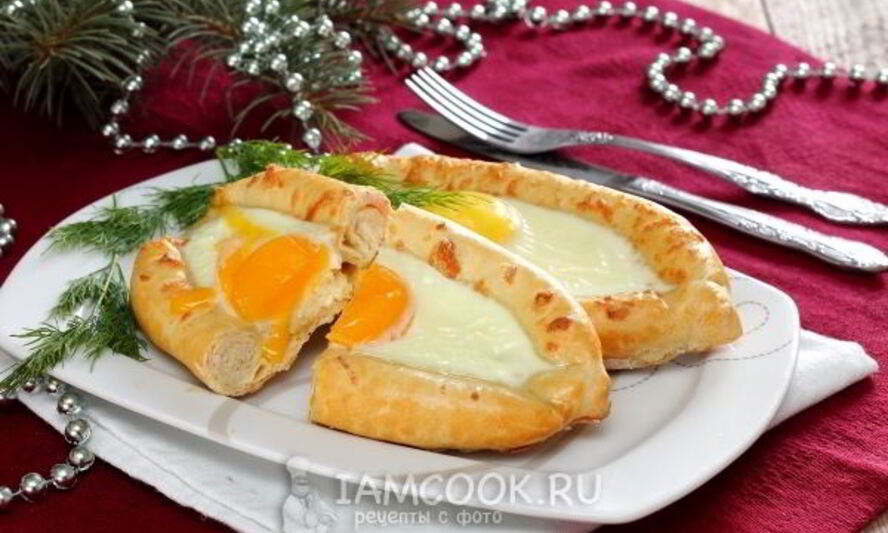 Рецепт хачапури лодочки с яйцом