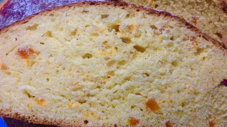 апельсиновый сладкий хлеб с курагой