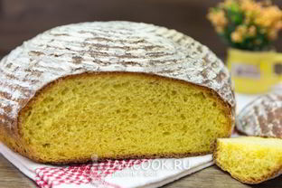 Дрожжевой кукурузный хлеб в духовке