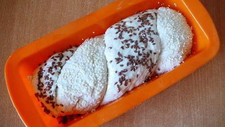 хлеб пшенично-ячменный с семенем льна и кунжутом