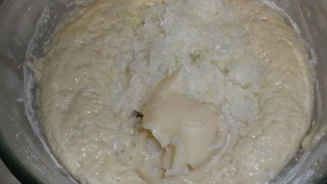 хлеб со смальцем и луком