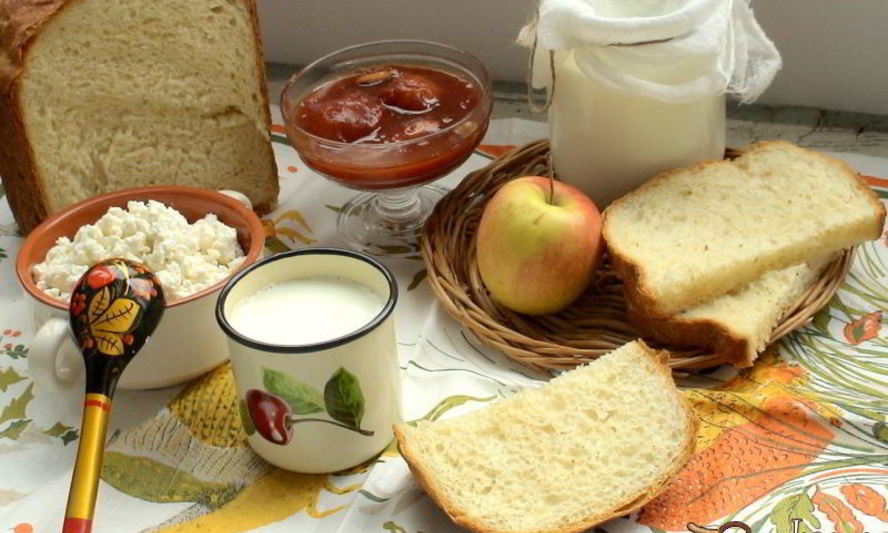 Рецепт пшенично-рисового хлеб на твороге