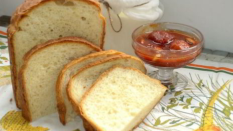 пшенично-рисовый хлеб на твороге