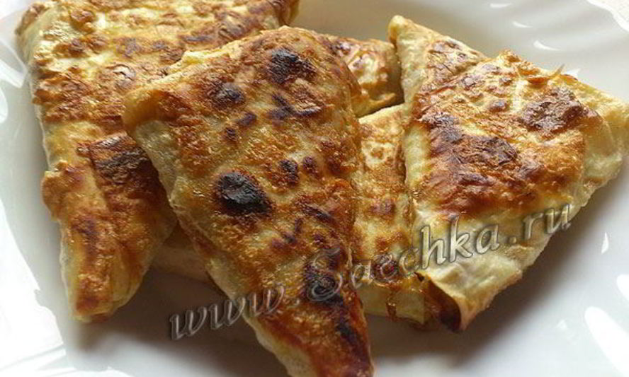 Рецепт бендериков из лаваша с рыбной начинкой