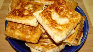 Горячая закуска из лаваша