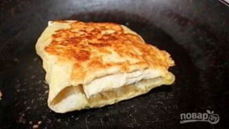 конвертики из лаваша с ветчиной