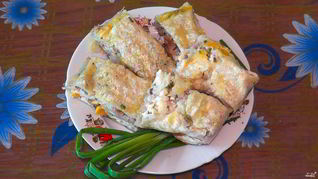 Курица в лаваше в духовке