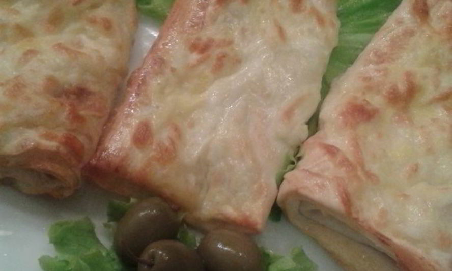 Рецепт лаваша под грилем с сырной корочкой