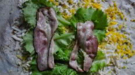 лаваш с беконом