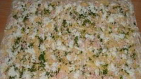 лаваш с крабовыми палочками и сыром