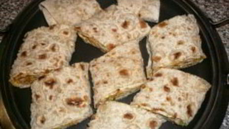 лаваш с курицей и морковкой