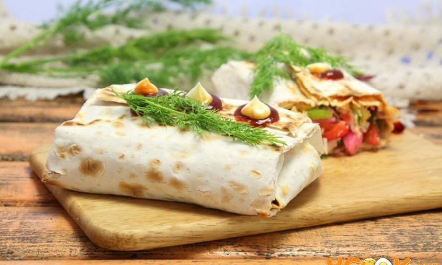 Рецепт лаваша с овощами