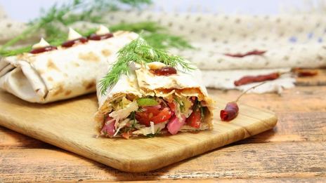 лаваш с овощами