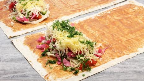 лаваш с овощами