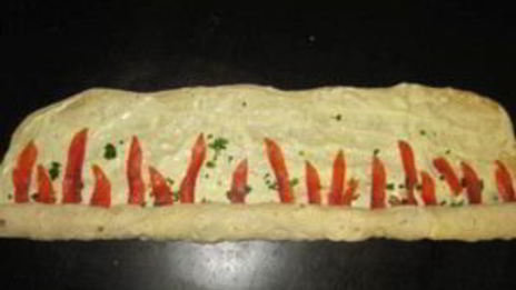 лаваш с рыбой и плавленым сыром