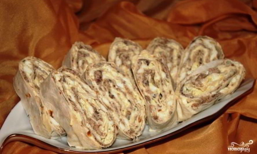 Рецепт лаваша с сайрой