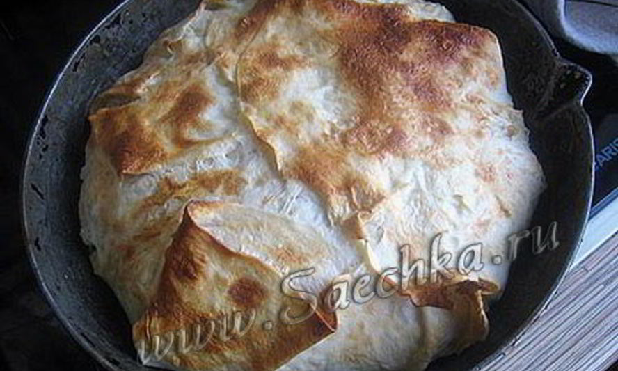 Рецепт лаваша с творогом и сыром