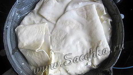 лаваш с творогом и сыром