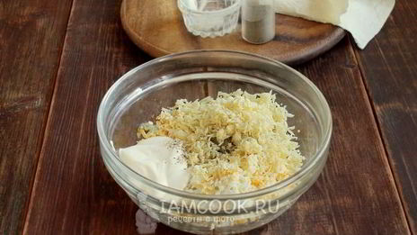 лаваш с яйцом и сыром