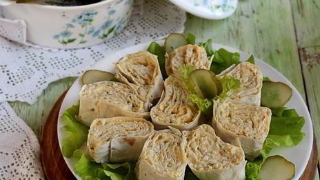 лаваш с яйцом и сыром