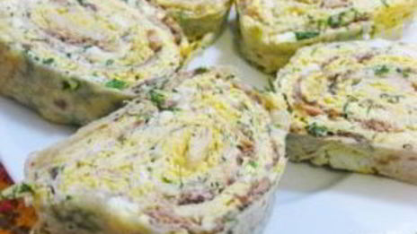 лаваш со скумбрией