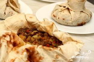 Мясо в лаваше